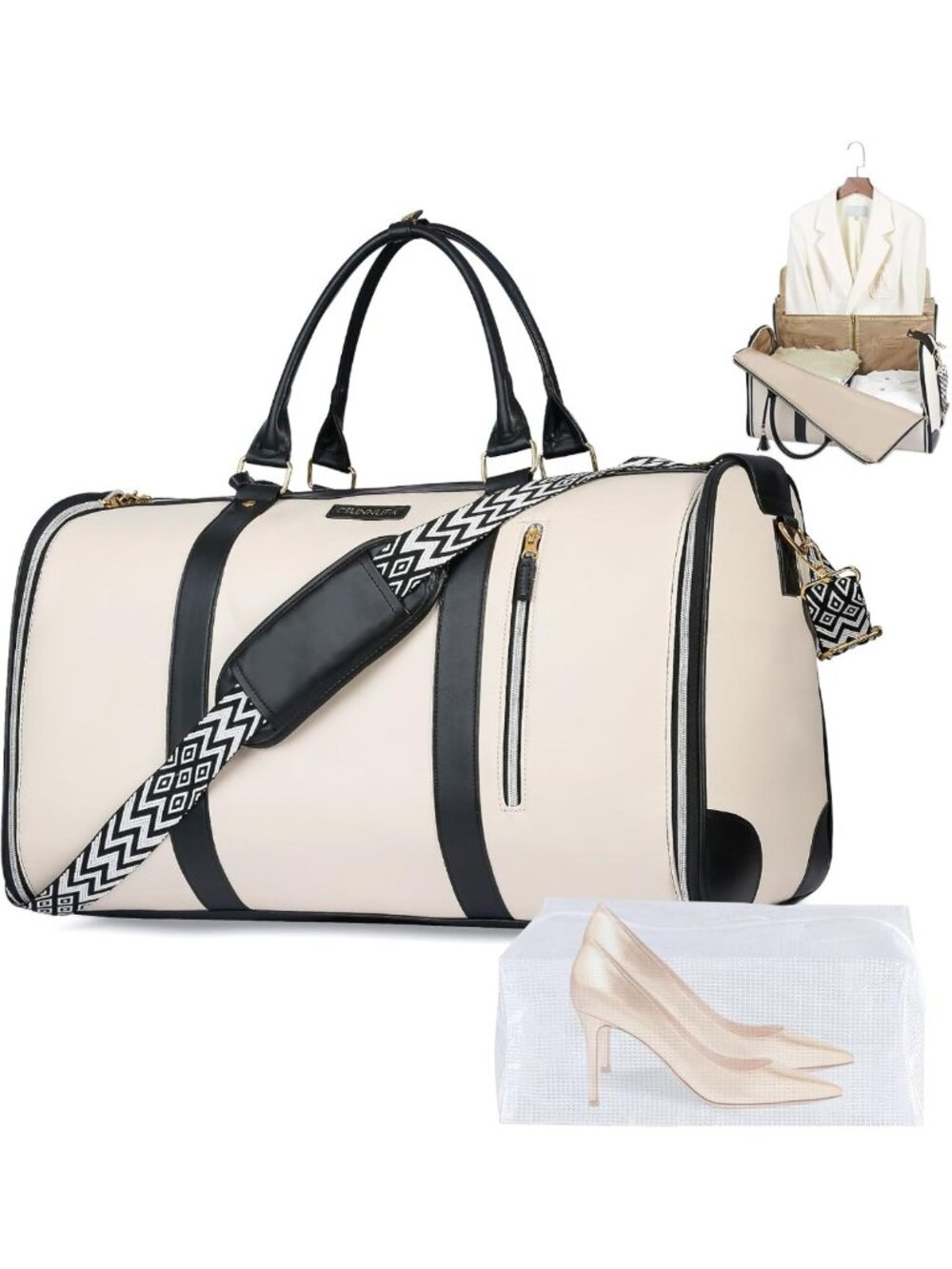 Travel Garment Bag & Duffle - Convertible Carry-On Luggage for Easy Packing